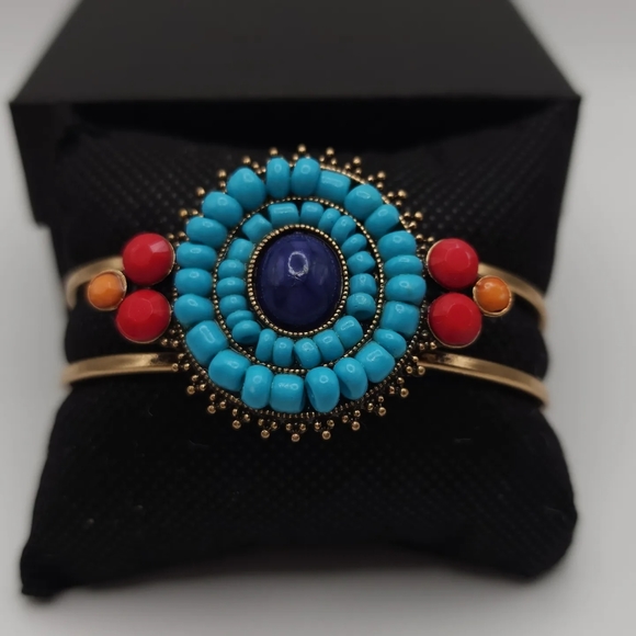 Colorful Statement Bangle - Picture 4 of 6